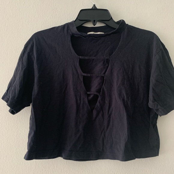 Truly madly deeply black crop top size M - Picture 3 of 6